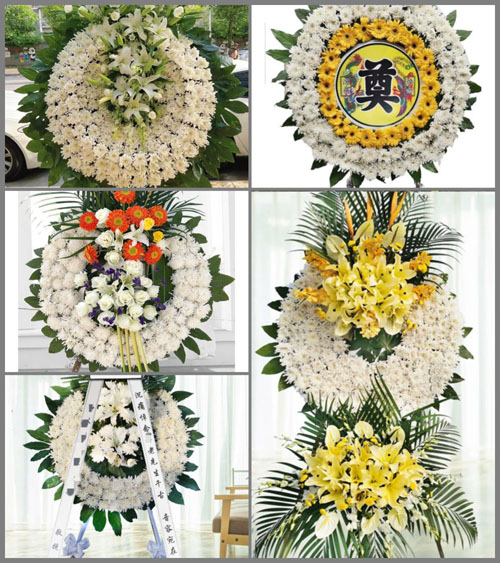 安徽滁州市明光市张八岭镇岭西村花圈速递